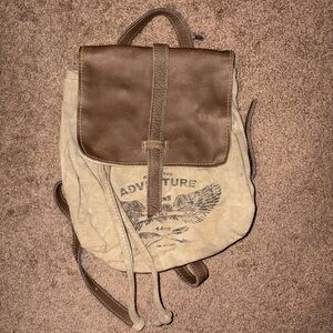 Brown and Tan Adventure Backpack